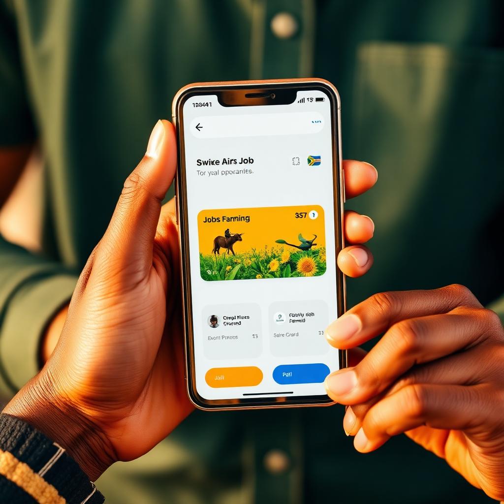 Swipe-style HR Tinder opportunity cards on a phone