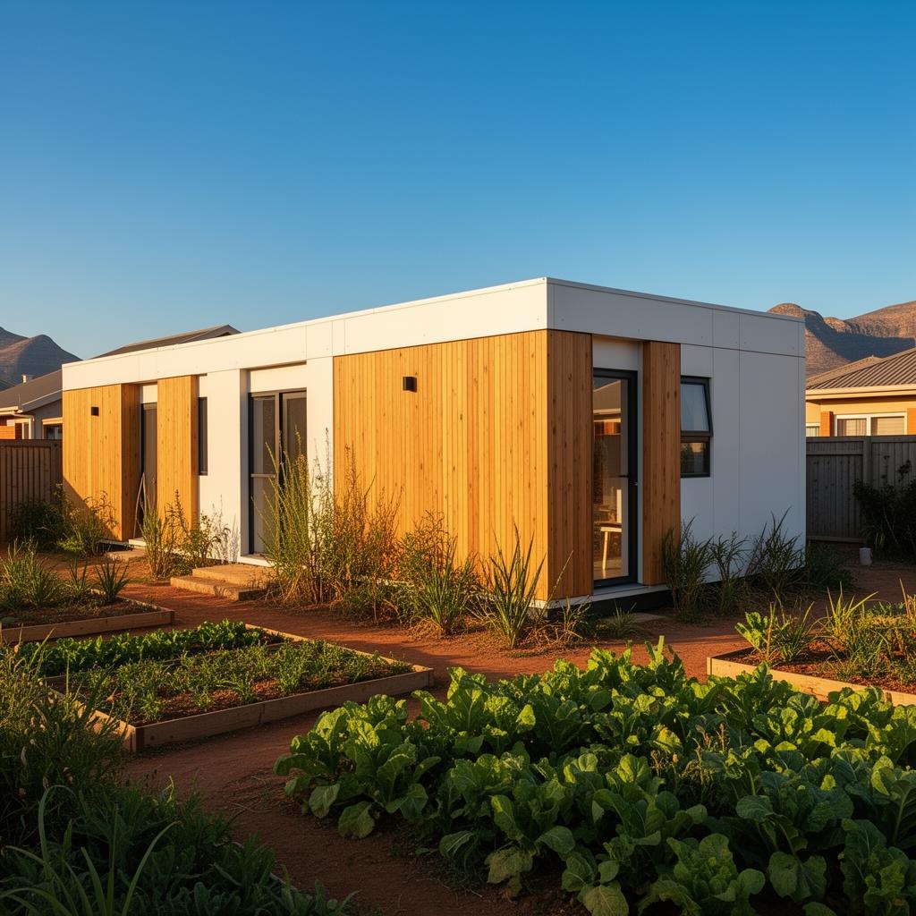Ubuntu housing pod in a South African neighbourhood